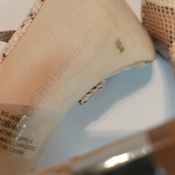 Bcbg python print heels size 10 - Picture 10 of 13